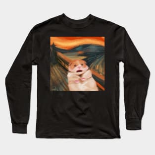 Screaming Hamster Painting Long Sleeve T-Shirt